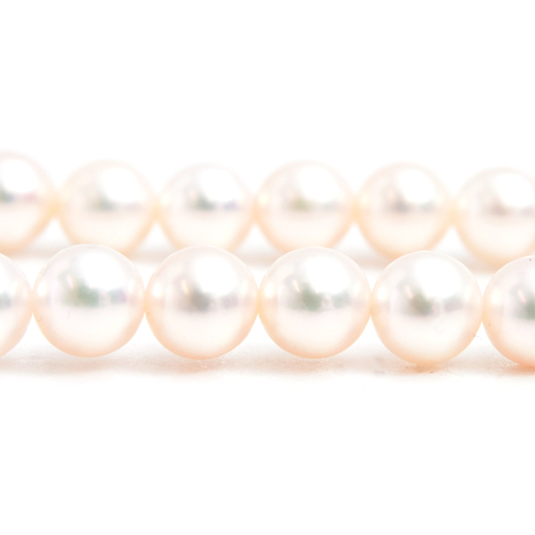 ミキモト ネックレス レディース ベビーパール Mチャーム付 ネックレス 5.4mm～5.9mm イエローゴールド MIKIMOTO K18 中古