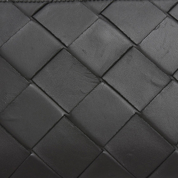 ボッテガヴェネタ バッグ メンズ セカンドバッグ クラッチバッグ マキシイントレチャート ラムスキン ブラック BOTTEGA VENETA 中古