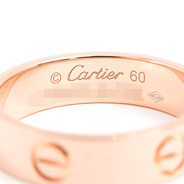 カルティエ 指輪 メンズ ラブ リング 60号 実寸19.5号 ピンクゴールド 750PG Cartier 中古