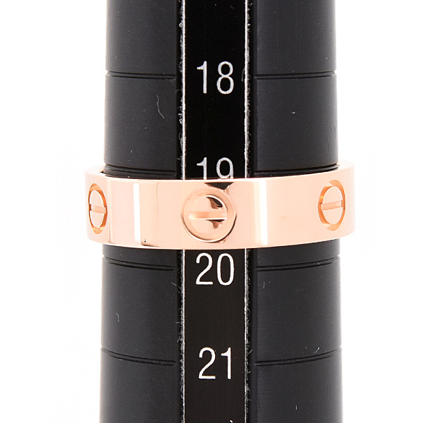 カルティエ 指輪 メンズ ラブ リング 60号 実寸19.5号 ピンクゴールド 750PG Cartier 中古