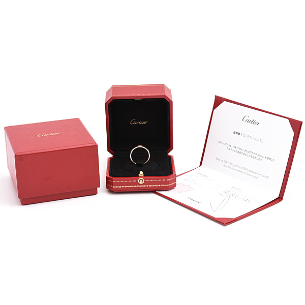 カルティエ 指輪 メンズ ラブ リング 60号 実寸19.5号 ピンクゴールド 750PG Cartier 中古