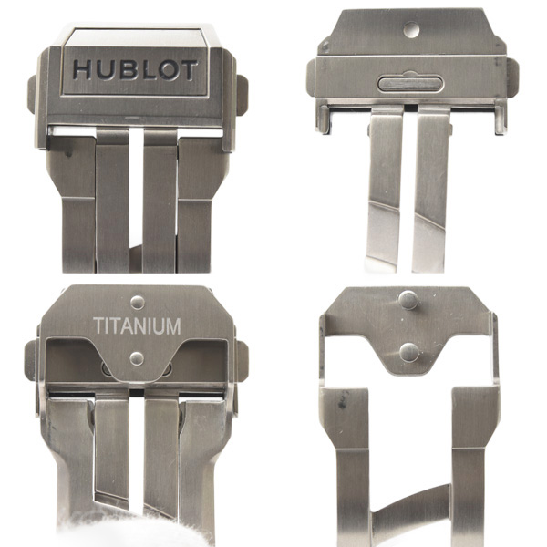 ウブロ 時計 メンズ レディース 純正 Dバックル 22mm幅 パーツ 部品 ラバーベルト チタン HUBLOT 中古