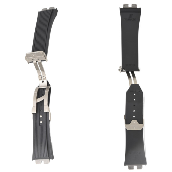 ウブロ 時計 メンズ レディース 純正 Dバックル 22mm幅 パーツ 部品 ラバーベルト チタン HUBLOT 中古