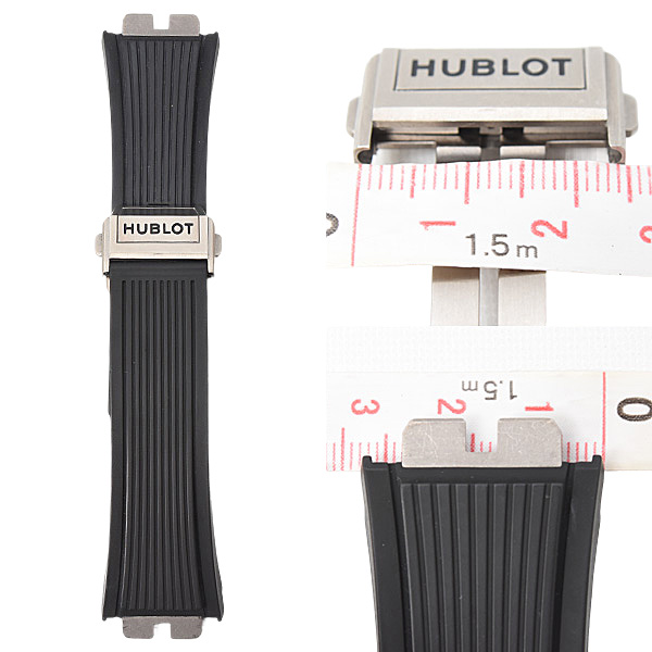 ウブロ 時計 メンズ レディース 純正 Dバックル 22mm幅 パーツ 部品 ラバーベルト チタン HUBLOT 中古