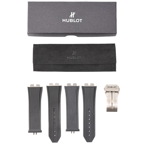 ウブロ 時計 メンズ レディース 純正 Dバックル 22mm幅 パーツ 部品 ラバーベルト チタン HUBLOT 中古