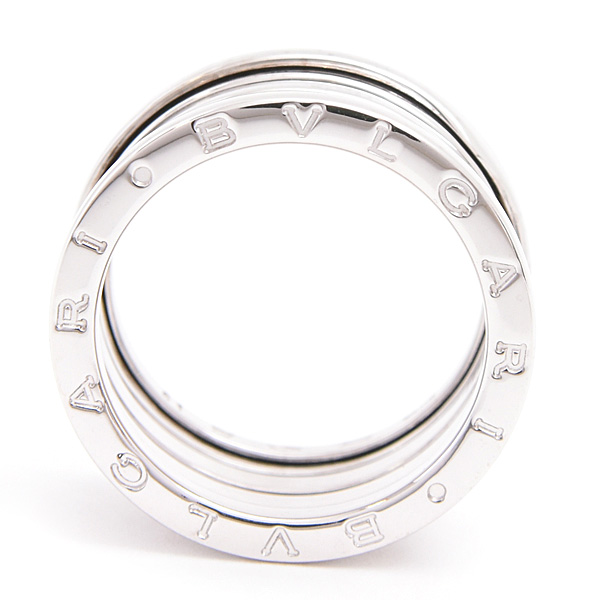 ブルガリ 指輪 メンズ ビーゼロワン B-ZERO1 リング 61号 実寸20号 ホワイトゴールド BVLGARI 750WG 中古