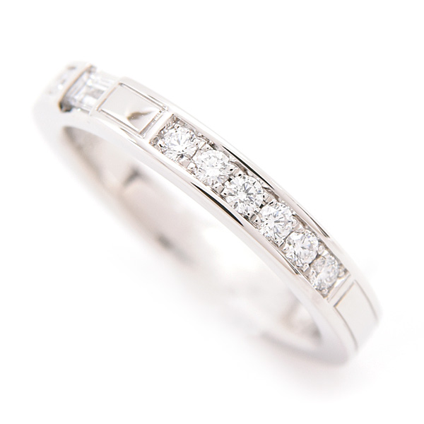 ハリーウィンストン 指輪 レディース トラフィックアクセント ダイヤ リング 9号強 プラチナ PT950 HARRY WINSTON 中古