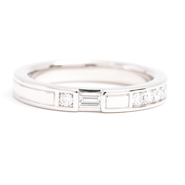 ハリーウィンストン 指輪 レディース トラフィックアクセント ダイヤ リング 9号強 プラチナ PT950 HARRY WINSTON 中古