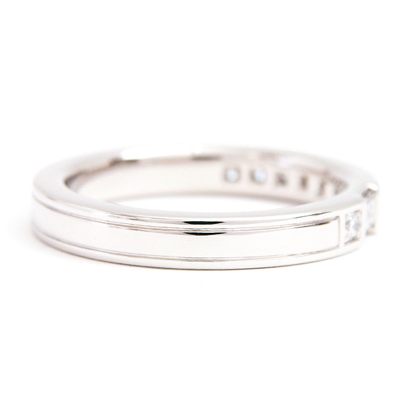 ハリーウィンストン 指輪 レディース トラフィックアクセント ダイヤ リング 9号強 プラチナ PT950 HARRY WINSTON 中古