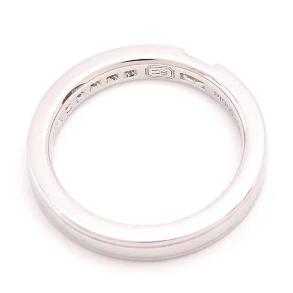 ハリーウィンストン 指輪 レディース トラフィックアクセント ダイヤ リング 9号強 プラチナ PT950 HARRY WINSTON 中古