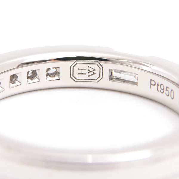 ハリーウィンストン 指輪 レディース トラフィックアクセント ダイヤ リング 9号強 プラチナ PT950 HARRY WINSTON 中古