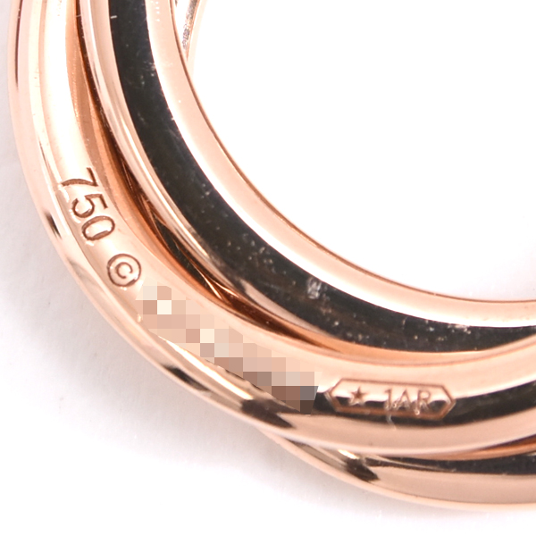 カルティエ ネックレス レディース トリニティ ピンクサファイア ネックレス ピンクゴールド Cartier 750PG 中古