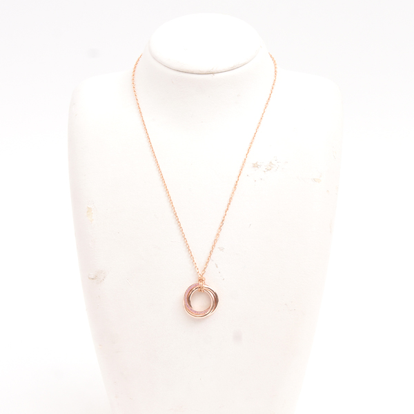 カルティエ ネックレス レディース トリニティ ピンクサファイア ネックレス ピンクゴールド Cartier 750PG 中古