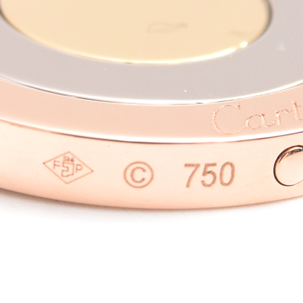 カルティエ ネックレス レディース ラウンド トリニティ ネックレス 保証書付 ゴールド Cartier 750YG×WG×PG 中古