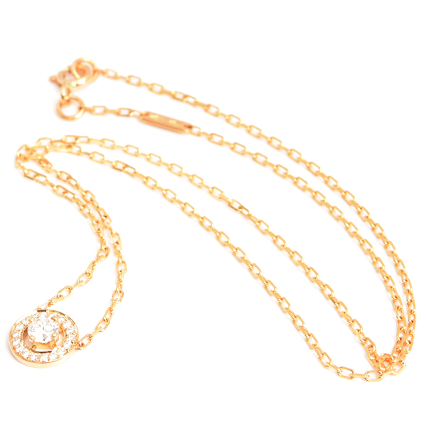 ブシュロン ネックレス レディース アバ ダイヤモンド ネックレス イエローゴールド BOUCHERON 750YG 中古