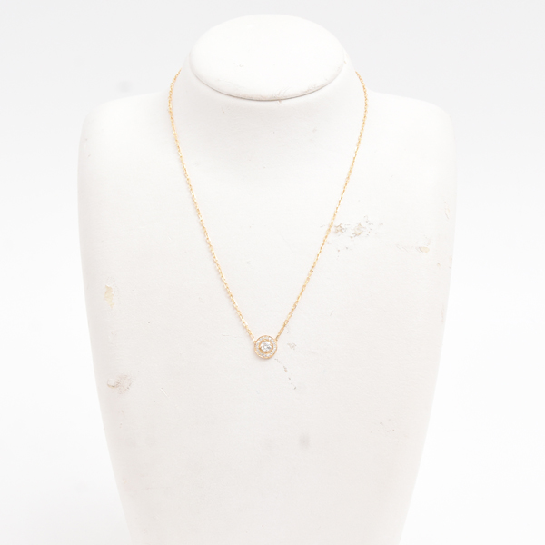 ブシュロン ネックレス レディース アバ ダイヤモンド ネックレス イエローゴールド BOUCHERON 750YG 中古