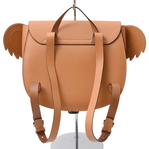 グッチ バッグ レディース メンズ キッズ チルドレンズ コアラ リュックサック レザー ブラウン GUCCI 605838 中古
