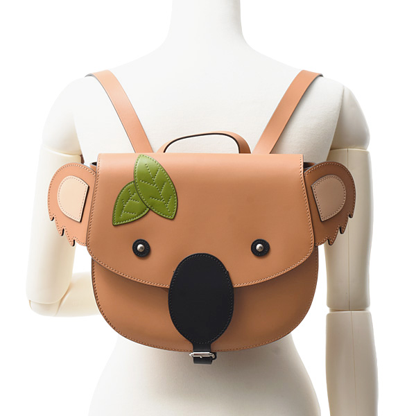 グッチ バッグ レディース メンズ キッズ チルドレンズ コアラ リュックサック レザー ブラウン GUCCI 605838 中古