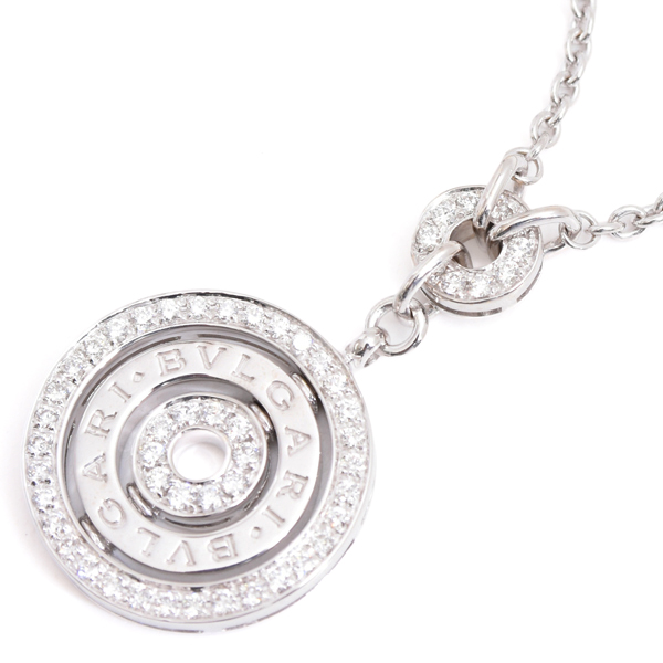 ブルガリ ネックレス レディース アストラーレ チェルキ ダイヤ ネックレス ホワイトゴールド BVLGARI 750WG 中古
