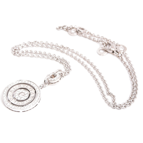 ブルガリ ネックレス レディース アストラーレ チェルキ ダイヤ ネックレス ホワイトゴールド BVLGARI 750WG 中古