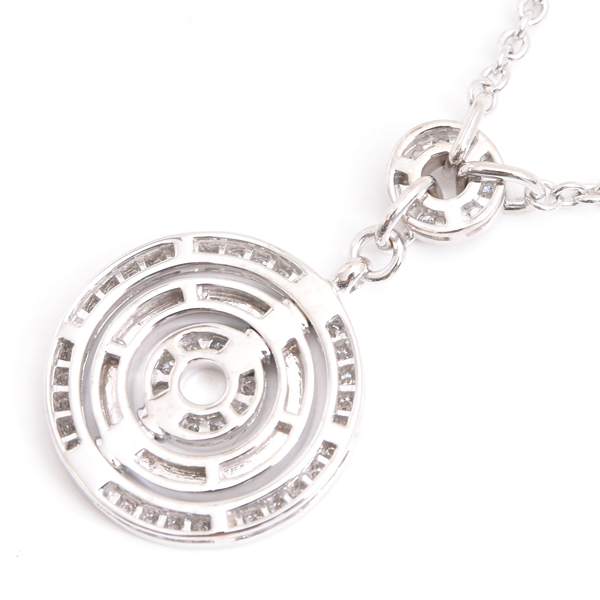 ブルガリ ネックレス レディース アストラーレ チェルキ ダイヤ ネックレス ホワイトゴールド BVLGARI 750WG 中古