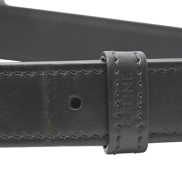 セリーヌ バッグ レディース トリオンフ ショルダーバッグ ロゴ入り PVCレザー ブラック CELINE 194502 中古