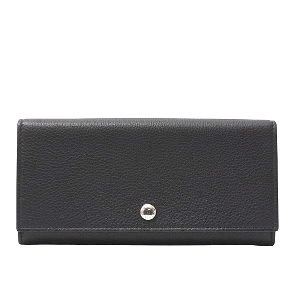 ティファニー 財布 レディース 長財布 コンチネンタル フラップウォレット カーフ ブラック TIFFANY 中古