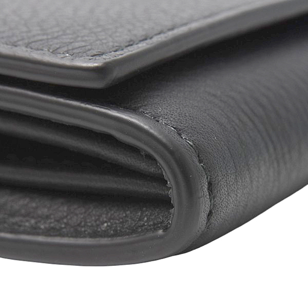 ティファニー 財布 レディース 長財布 コンチネンタル フラップウォレット カーフ ブラック TIFFANY 中古