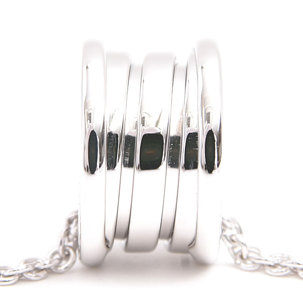 ブルガリ ネックレス レディース メンズ ビーゼロワン B-ZERO1 ホワイトゴールド BVLGARI 750WG 中古