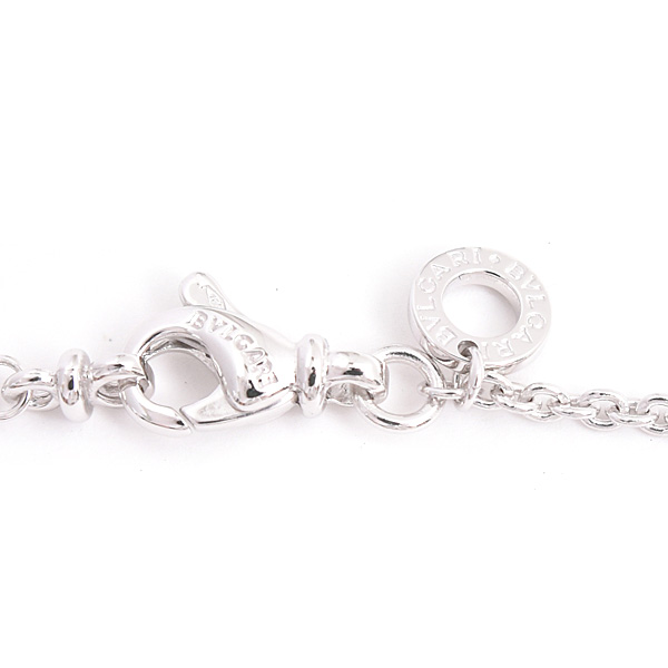 ブルガリ ネックレス レディース メンズ ビーゼロワン B-ZERO1 ホワイトゴールド BVLGARI 750WG 中古