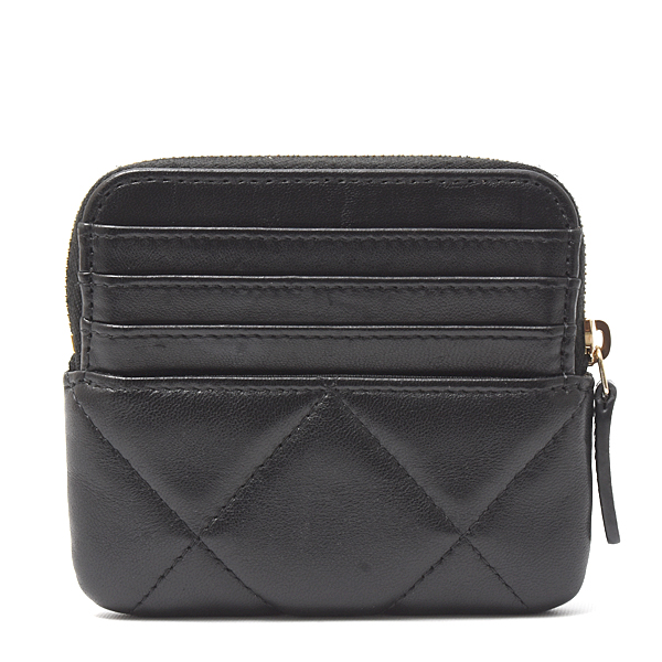 シャネル 財布 レディース シャネル19 ジップコインパース 財布 マトラッセ ラムスキン ブラック CHANEL AP2086 中古