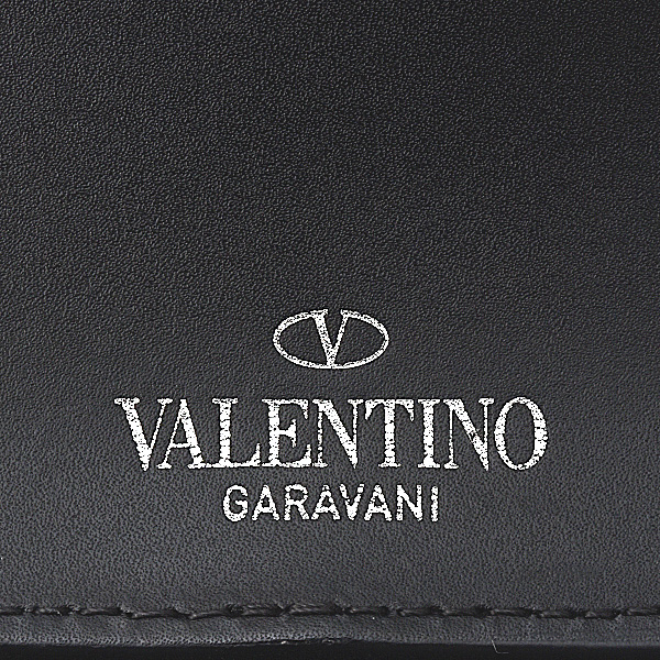 ヴァレンチノ バッグ メンズ レディース VLTNロゴ ボディバッグ ウエストバッグ ブラック レザー VALENTINO 中古