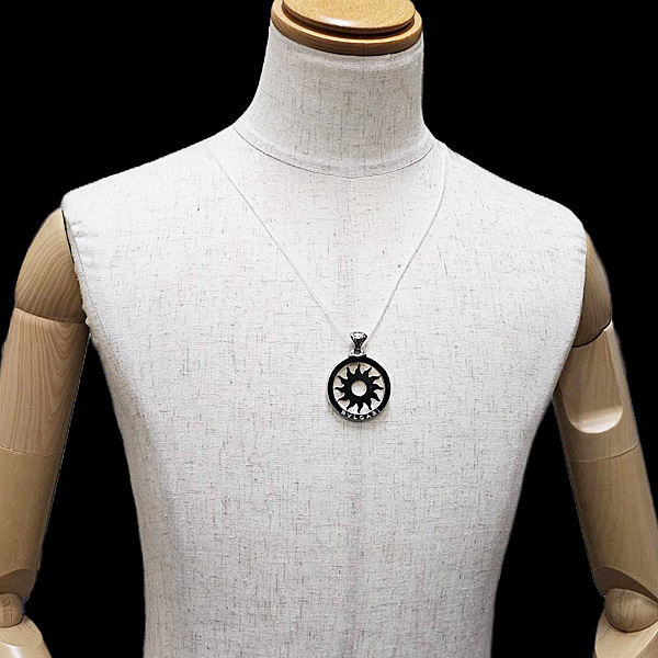 ブルガリ ペンダント メンズ トンドサン トップ ラージ チャーム SS×750YG ステンレス イエローゴールド BVLGARI 中古