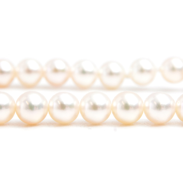 ミキモト ブレスレット レディース パール ブレスレット 5.5mm～5.9mm珠 イエローゴールド MIKIMOTO K18 中古