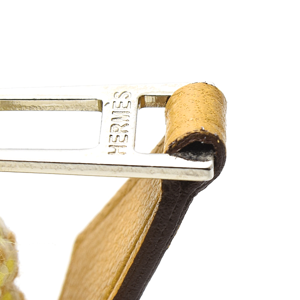 エルメス バッグ レディース ボリード クレイジーH ポーチ ミニ 化粧ポーチ キャンバス シトロン オークル HERMES 中古