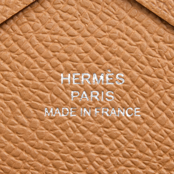 エルメス 財布 メンズ レディース カルヴィ デュオ カードケース コインケース W刻 ゴールド ヴォーエプソン HERMES 中古