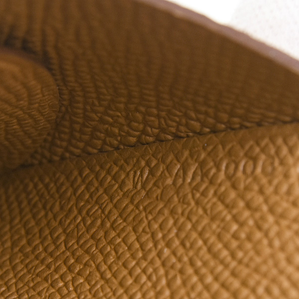 エルメス 財布 メンズ レディース カルヴィ デュオ カードケース コインケース W刻 ゴールド ヴォーエプソン HERMES 中古