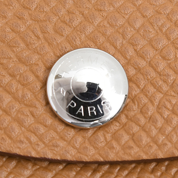 エルメス 財布 メンズ レディース カルヴィ デュオ カードケース コインケース W刻 ゴールド ヴォーエプソン HERMES 中古