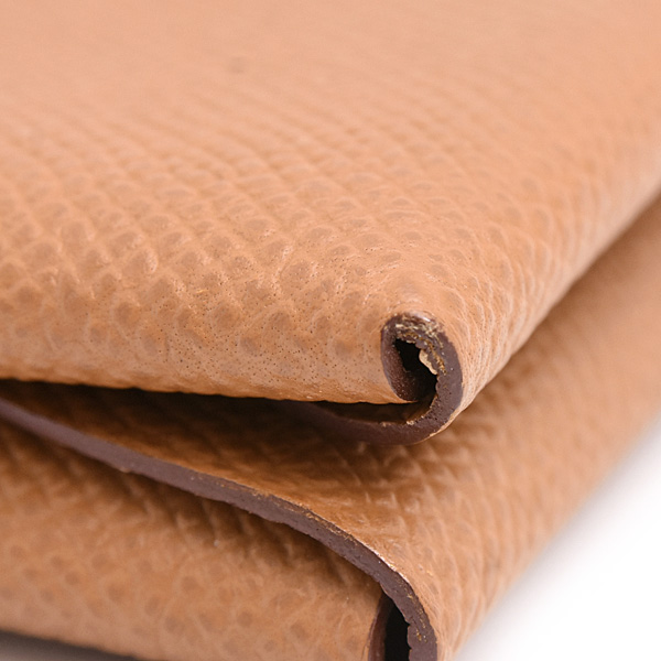 エルメス 財布 メンズ レディース カルヴィ デュオ カードケース コインケース W刻 ゴールド ヴォーエプソン HERMES 中古