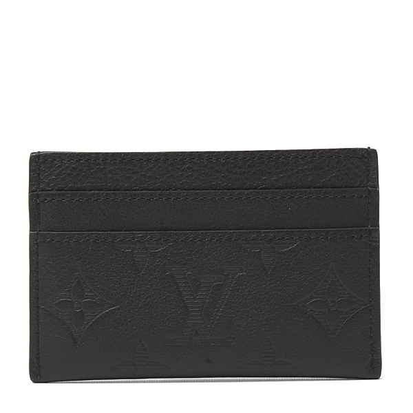 ルイヴィトン カードケース メンズ モノグラムシャドウ ポルトカルトダブル ノワール Louis Vuitton M81415 中古