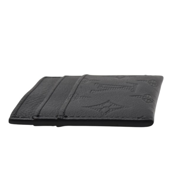 ルイヴィトン カードケース メンズ モノグラムシャドウ ポルトカルトダブル ノワール Louis Vuitton M81415 中古