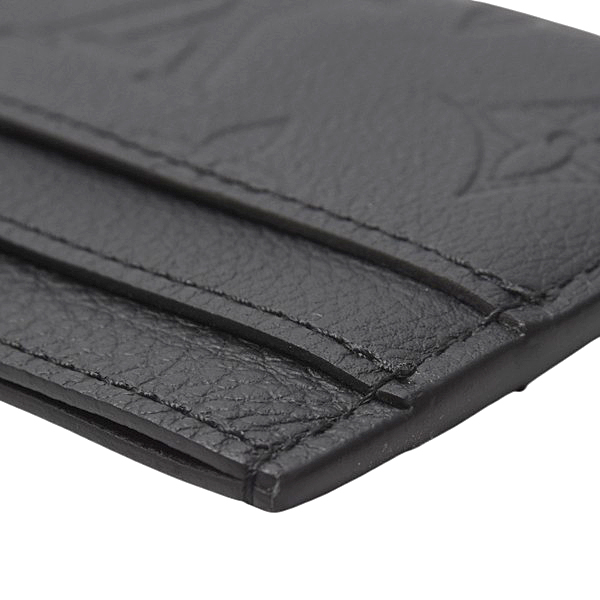 ルイヴィトン カードケース メンズ モノグラムシャドウ ポルトカルトダブル ノワール Louis Vuitton M81415 中古