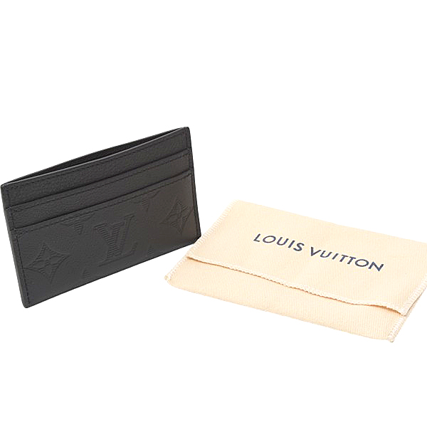 ルイヴィトン カードケース メンズ モノグラムシャドウ ポルトカルトダブル ノワール Louis Vuitton M81415 中古