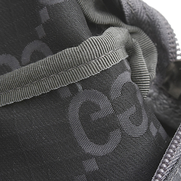 グッチ バッグ レディース メンズ GGポリエステル ベルトバッグ ボディバッグ グレー GUCCI 767934 中古