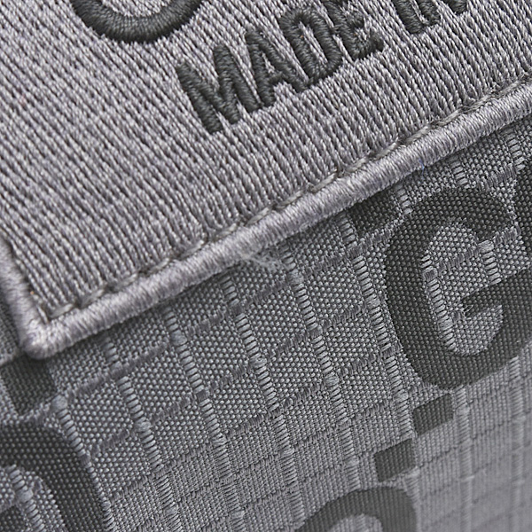 グッチ バッグ レディース メンズ GGポリエステル ベルトバッグ ボディバッグ グレー GUCCI 767934 中古