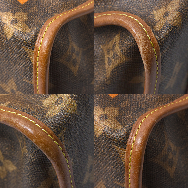 ルイヴィトン バッグ レディース モノグラムティセ サックレイユールPM ハンドバッグ ブラウン Louis Vuitton M56386 中古