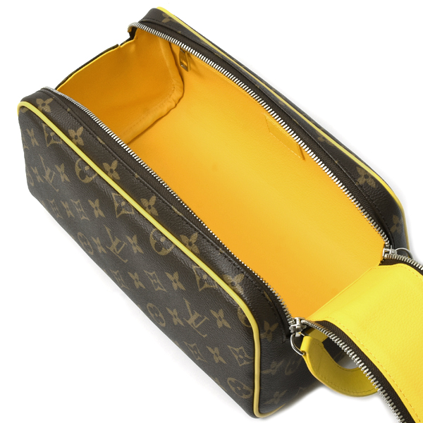 ルイヴィトン バッグ メンズ モノグラム ドップキット セカンドバッグ ポーチ ジョーヌ M46764 Louis Vuitton 中古