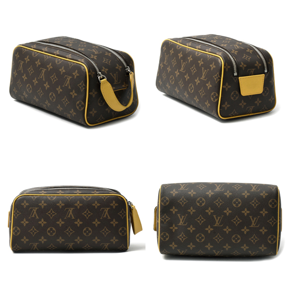 ルイヴィトン バッグ メンズ モノグラム ドップキット セカンドバッグ ポーチ ジョーヌ M46764 Louis Vuitton 中古