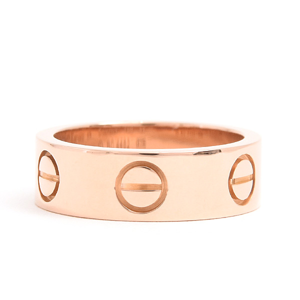 カルティエ 指輪 レディース ラブ リング 47号 実寸7号 ピンクゴールド 750PG Cartier 中古