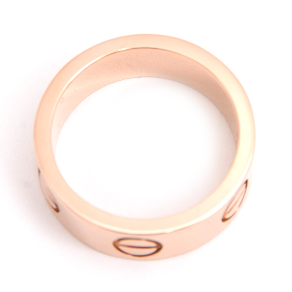 カルティエ 指輪 レディース ラブ リング 47号 実寸7号 ピンクゴールド 750PG Cartier 中古